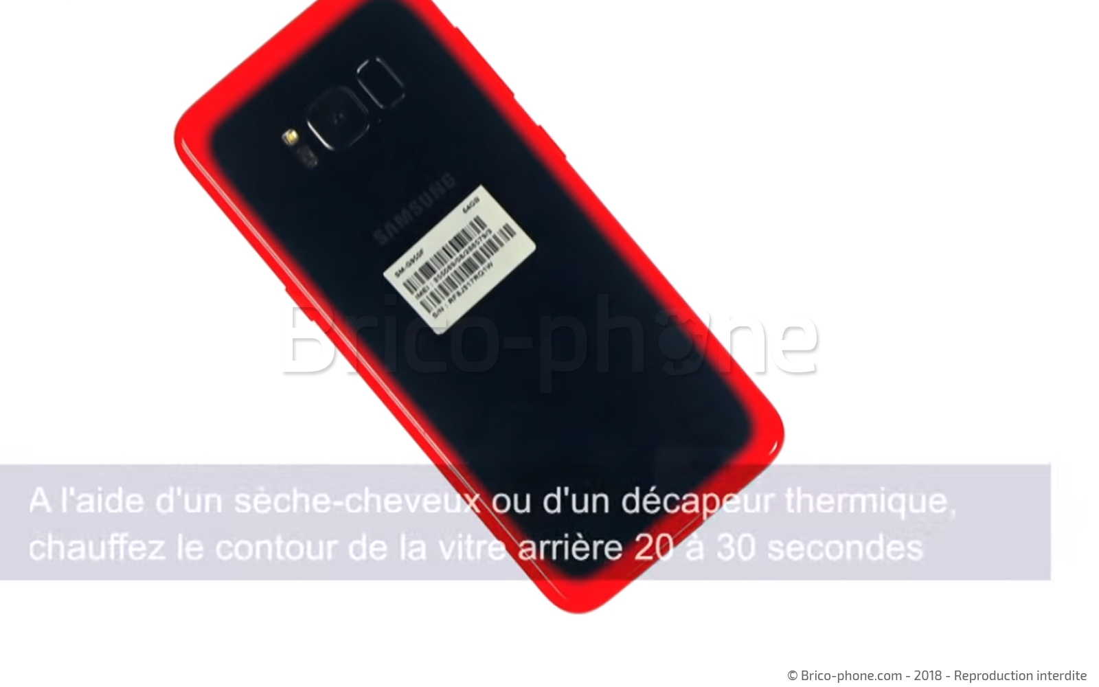 Changement d'écran (vitre+AMOLED) sur Galaxy S8 photo 1